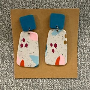 Colorful Handmade clay Earrings